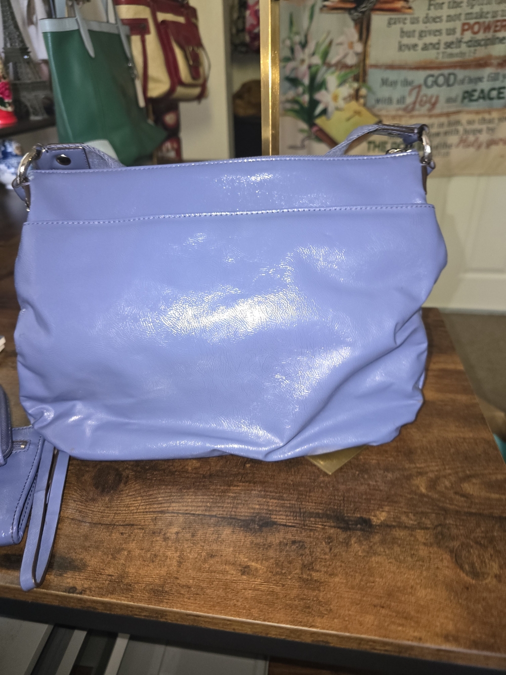 Coach Poppy Lavender Crossbody Bag with Wristlet And Wallet Combo - Picture 12 of 14
